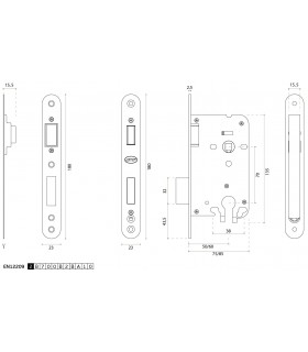 Serrure magnétique série 805 pour cylindre européen Serrure magnétique série 805 pour cylindre européen