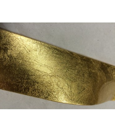 Poignée Foglia finition feuille d'or