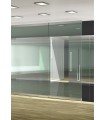 Plinthe haute et basse pour porte sécurit en verre