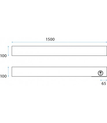 Plinthe haute et basse pour porte sécurit en verre