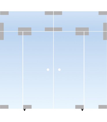 Pivot bas à encater avec axe rectangulaire