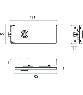 Serrure bec de cane à pêne magnétique
