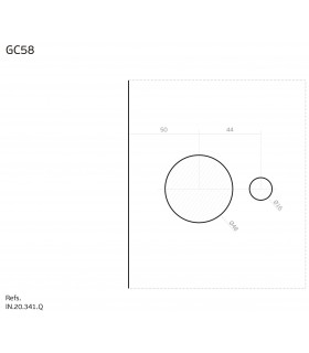 Détail des trous sur le verre