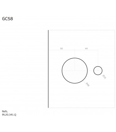 Détail des trous sur le verre