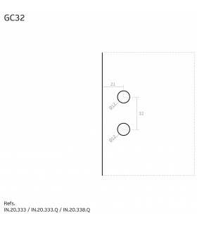 Détail des trous sur le verre