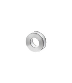Poignée inox Ø 50 mm à coller sur porte coulissante en verre Poignée inox Ø 50 mm à coller sur porte coulissante en verre