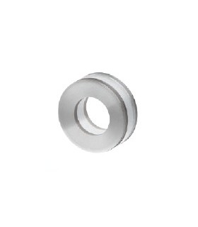 Poignée inox Ø 90 mm à coller sur porte coulissante en verre Poignée inox Ø 90 mm à coller sur porte coulissante en verre