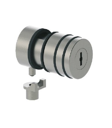Serrure bouton à cylindre amovible