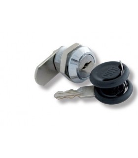 Serrure batteuse face conique chromé brillant