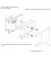 Paire de charnière à fermeture hydraulique pour porte en verre