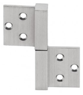 Charnière réversible série square 14 mm
