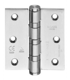 Paumelle en inox inifugé sur roulement à billes 75 x 75 mm