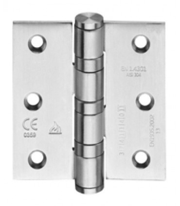 Paumelle en inox inifugé sur roulement à billes 75 x 75 mm