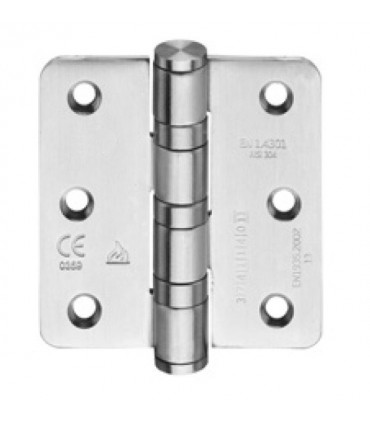 Paumelle en inox inifugé sur roulement à billes 75 x 75 mm