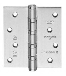 Paumelle 100X100 en inox inifugé sur roulement à billes angles vifsifs