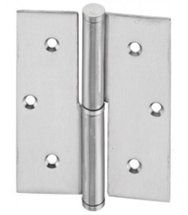 Paumelle 140 x 82 mm en inox aisi 304
