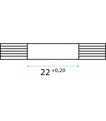 Entretoise diamètre 35 mm inox brossé