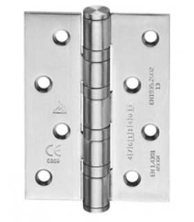 Paumelle 100X75 en inox inifugé sur roulement à billes angles vifs