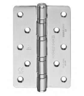 Paumelle 125X89 en inox inifugé sur roulement à billes angles arrondis