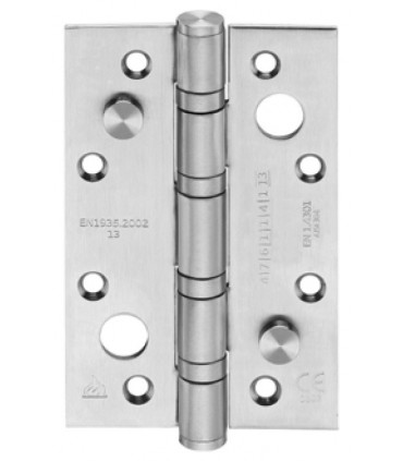 Paumelle de sécurité 125X80 en inox inifugé sur roulement à billes angles vifs