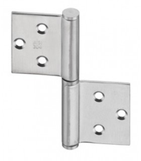 Charnière réversible en inox 100 X 84 X 2.5 mm