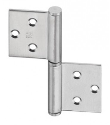 Charnière réversible en inox 100 X 84 X 2.5 mm