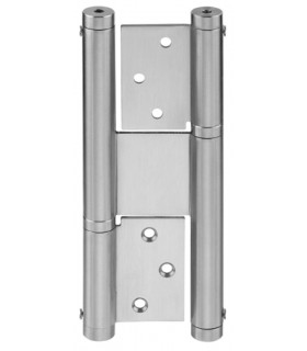 Charnière inox pour porte va et vient sur 2 roulements a billes