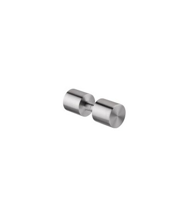 Poignée bouton cylindrique inox brossé