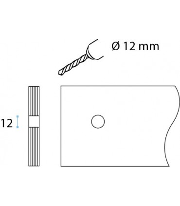 Poignée bouton inox brossé Ø 30 mm