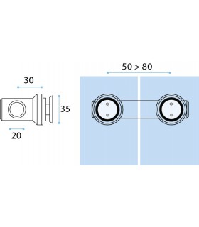 Raccord verre / verre Raccord verre / verre