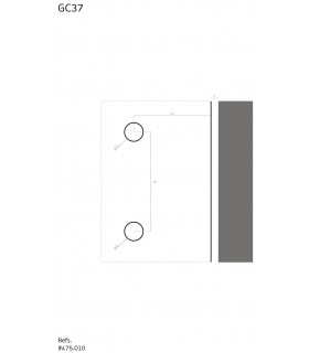 Détail des trous sur le verre Détail des trous sur le verre