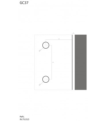 Détail des trous sur le verre