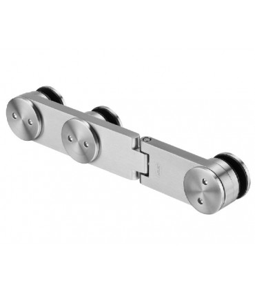 Charnière inox verre / verre