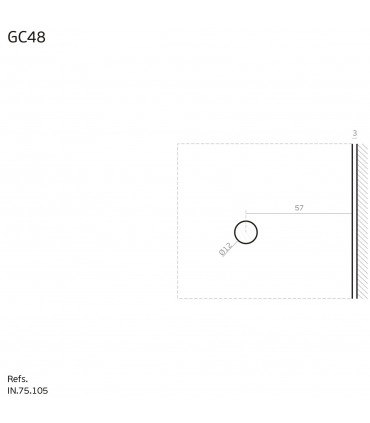 Détail des trous sur le verre