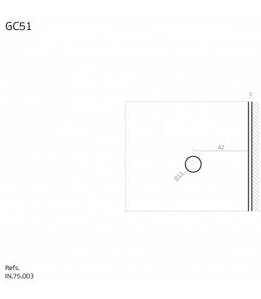 Détail des trous sur le verre