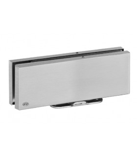 Kit penture plate pour porte double action en verre poids maxi 50 kg Kit penture plate pour porte double action en verre poids maxi 50 kg