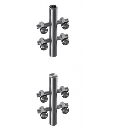 Kit penture design pour porte double action en verre poids maxi 200 kg