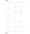Kit penture design pour porte double action en verre poids maxi 200 kg Kit penture design pour porte double action en verre poids maxi 200 kg
