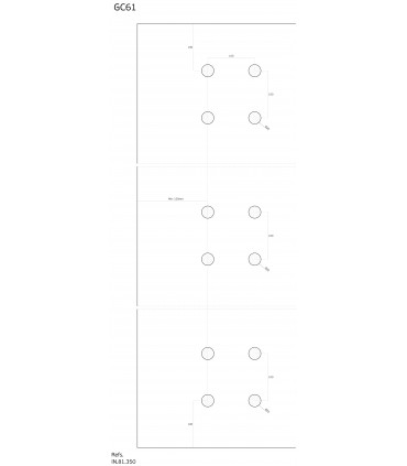 Détail des trous sur le verre