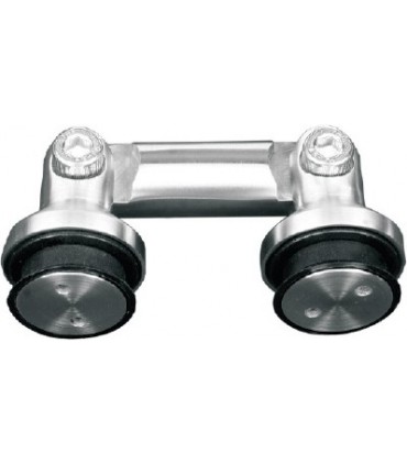 Raccord variable entre deux volumes en verre