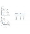 Raccord variable entre deux volumes en verre