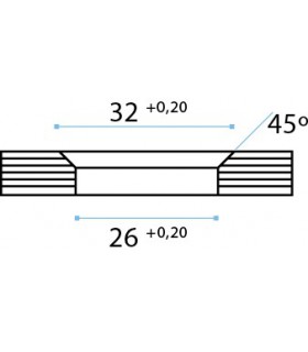 Raccord variable entre deux volumes en verre Raccord variable entre deux volumes en verre