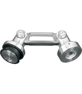 Raccord pour la fixation d'un volume en verre contre un mur