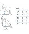 Raccord variable entre deux volumes en verre