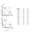 Raccord variable entre deux volumes en verre