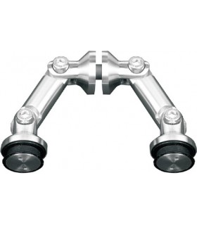 Raccord entre deux volumes en verre à 90° Raccord entre deux volumes en verre à 90°