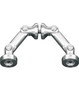 Raccord double mur à verre 90°