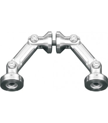 Raccord double mur à verre 90°