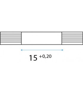 Raccord double mur à verre 90°