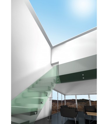 Fixation ponctuelle ronde Ø 38 mm pour garde-corps nez de dalle en verre